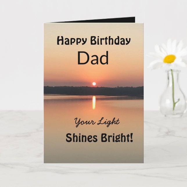 Tarjeta Tu luz brilla por su brillante cumpleaños (Planta pequeña)
