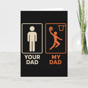 Tarjeta Tu papá mi papá Sketll Dunk hija hijo Día del padr