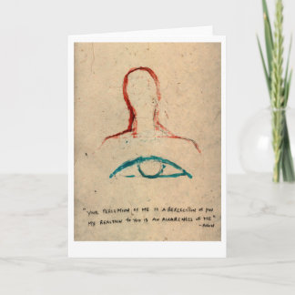 Tarjeta Tu percepción de mí es un reflejo de ti.