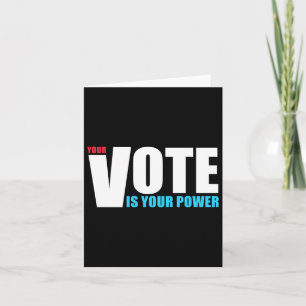 Tarjeta Tu Voto Es Tu Poder - Motivación - Cada Voto