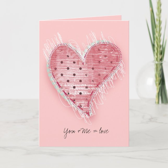 Tarjeta Tú + Yo = Amor (Anverso)