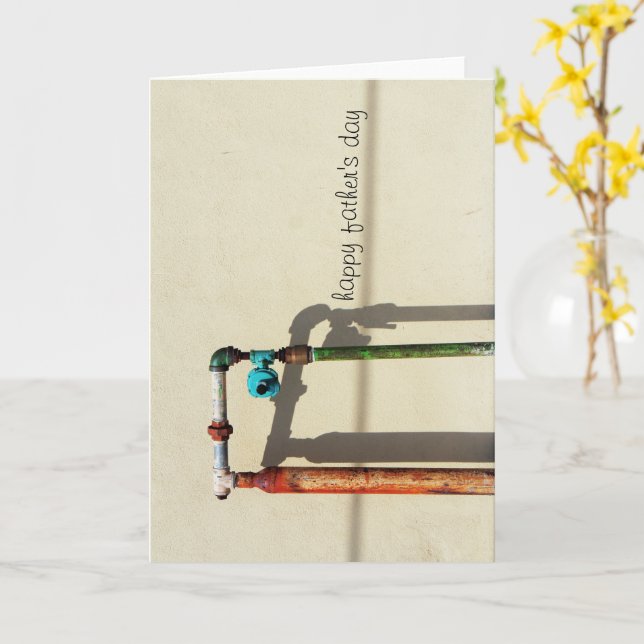 Tarjeta Tuberías rustas (flor amarilla)