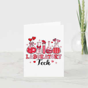 Tarjeta Tubo de prueba tecnológico corazones de leopardo d