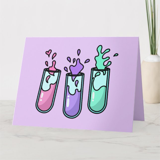 Tarjeta Tubos de ensayo turbulentos (Anverso)