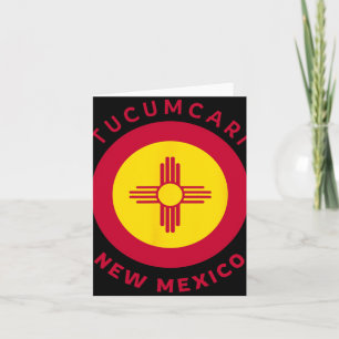 Tarjeta Tucari Nuevo México Nm Bandera Zia Recuerdo 