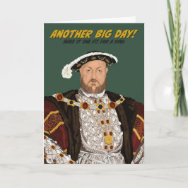 Tarjeta Tudor King Henry VIII Otro gran cumpleaños