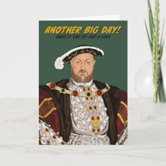 Tarjeta Tudor King Henry VIII Otro gran cumpleaños