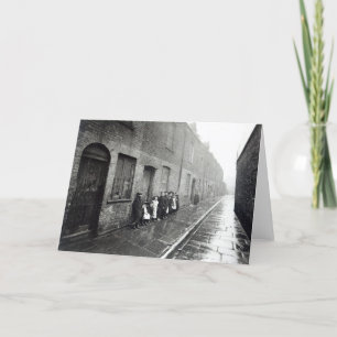 Tarjeta Tugurios de Londres, c.1900