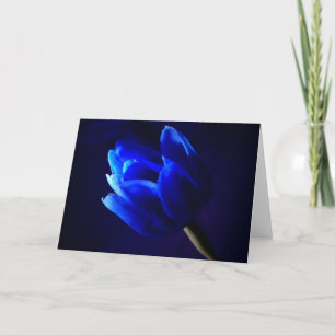 Tarjeta Tulip azul