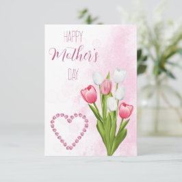 Tarjeta Tulip Flower Bouquet Happy Mother's Day Card