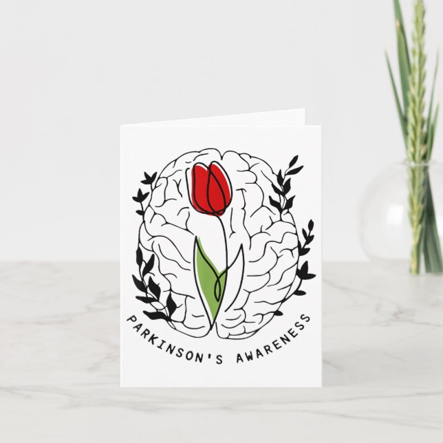 Tarjeta Tulip Parkinsons Awareness (Anverso)