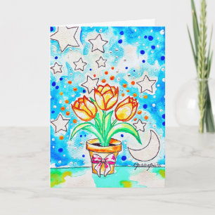 Tarjeta Tulipán