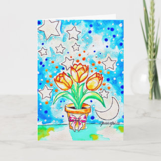 Tarjeta Tulipán