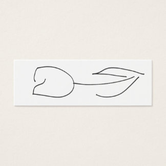 Tarjeta tulipán blanca