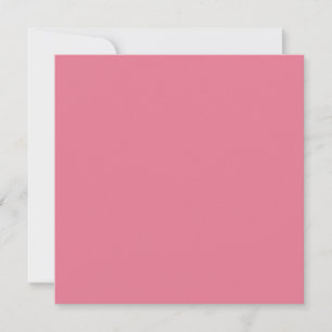 Tarjeta Tulipán de moda color sólido rosa