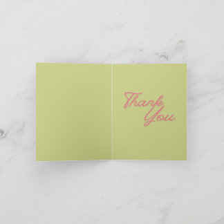 Tarjeta Tulipán Vintage Rosa Floral Gracias