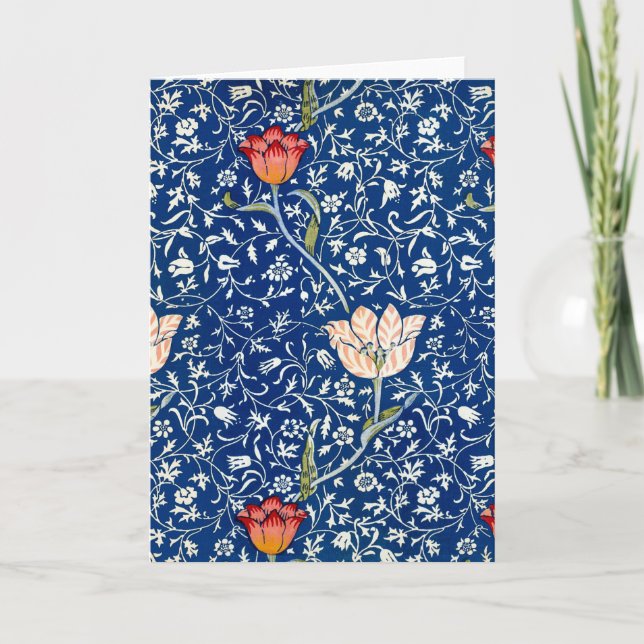 Tarjeta Tulipán, William Morris (Anverso)