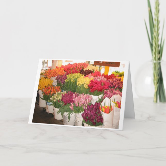 Tarjeta Tulipanes (Anverso)