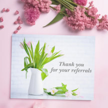 Tulipanes de flores de agradecimiento por recomend