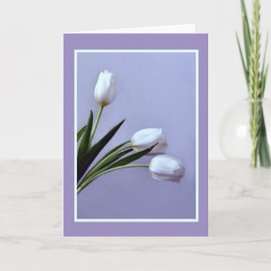 Tarjeta Tulipanes de primavera