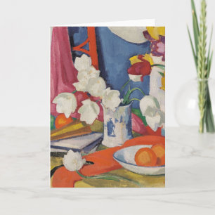 Tarjeta Tulipanes rojos y blancos   Samuel John Peploe