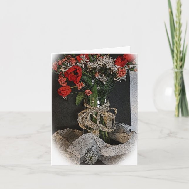 Tarjeta Tulipanes y diques (Anverso)