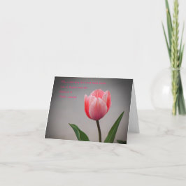 Tarjeta Tulipanes y escrituras
