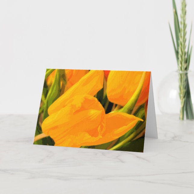 Tarjeta Tulipanos (Anverso)
