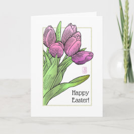 Tarjeta Tulips Easter