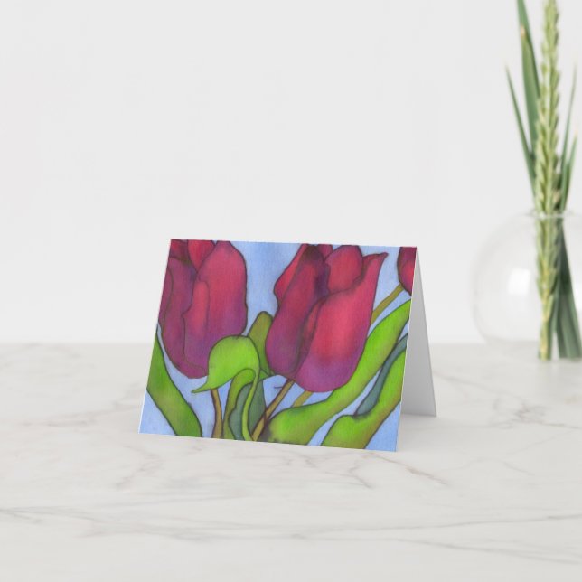 Tarjeta Tulips Notecard (Anverso)