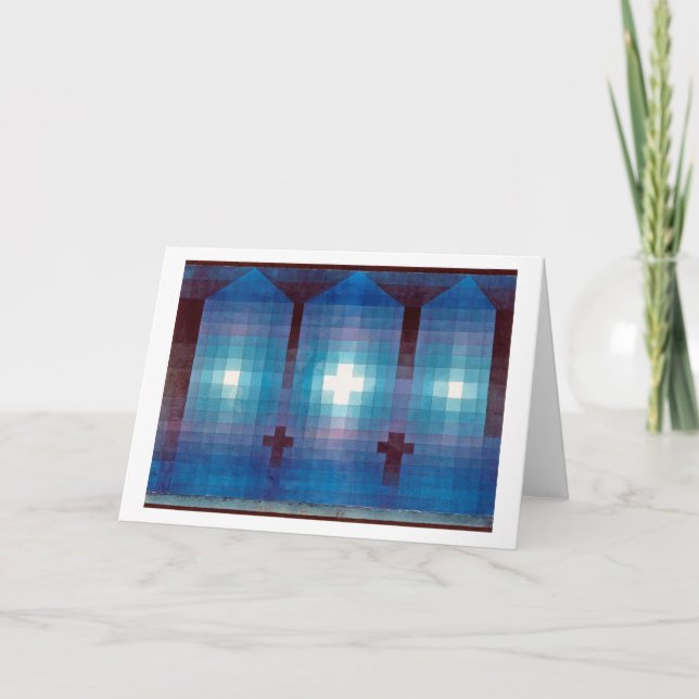 Tarjeta Tumba en tres, Klee (Anverso)