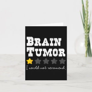 Tarjeta Tumor Cerebral No Recomendaría Apoyar Tumor Su