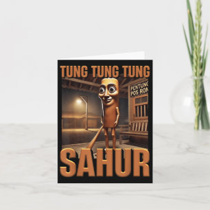 Tarjeta Tung Tung Tung Sahur Ai Monster italiano Brainrot 