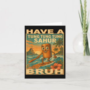 Tarjeta Tung Tung Tung Sahur Brainrot Teacher El Último Dí