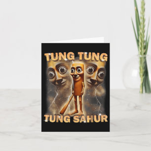 Tarjeta Tung Tung Tung Sahur llama a un divertido brasileñ
