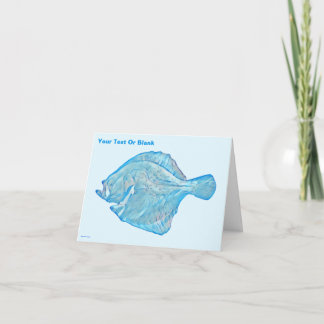 Tarjeta Turbot azul
