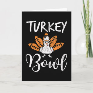 Tarjeta Turkey Football Thanksgiving Family Football Lover