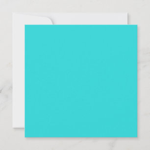 Tarjeta Turquesa Medio Color Sólido