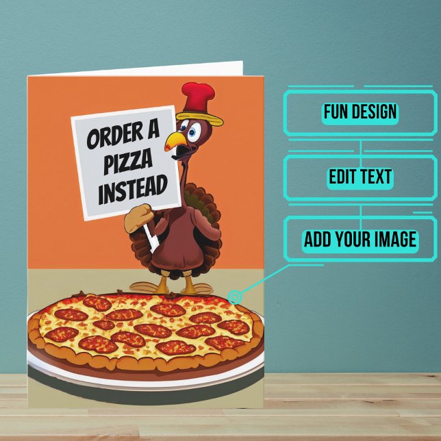 Tarjeta Turquía quiere que ordenes el Día de Acción de Gra (Share your gratitude this year with a Thanksgiving greeting card using a fun and funny design.)