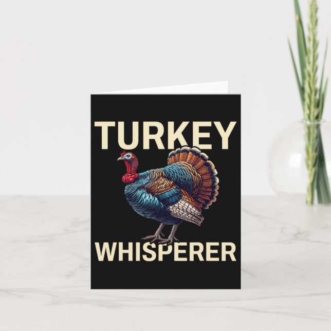 Tarjeta Turquía Whisperer-turkey Mar de caza-turquía (Anverso)
