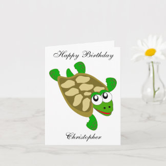 Tarjeta Turtle Design Birthday