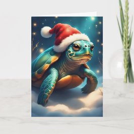 Tarjeta Turtley Navidades Cheer