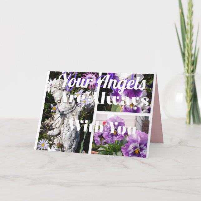 Tarjeta Tus ángeles siempre están contigo, mejor carta (Anverso)