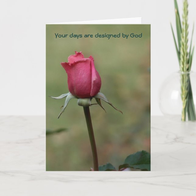 Tarjeta Tus días son de Dios (Anverso)
