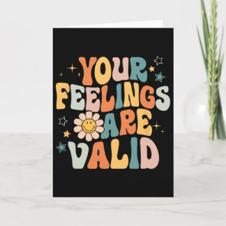 Tarjeta Tus Sentimientos Son Válidos Problemas de Salud Me