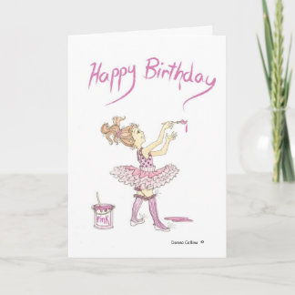 Tarjeta Tutu de cumpleaños feliz