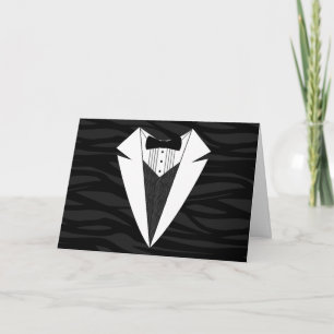 Tarjeta Tuxedo negro/blanco
