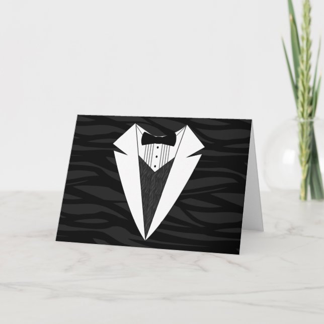 Tarjeta Tuxedo negro/blanco (Anverso)