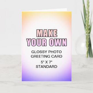 Tarjeta Tuya Personalizada de 5" x 7" Doblada