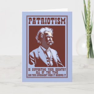 Tarjeta Twain - Patriotismo